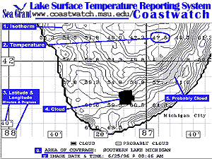 Coastwatch Surface Temperature Maps